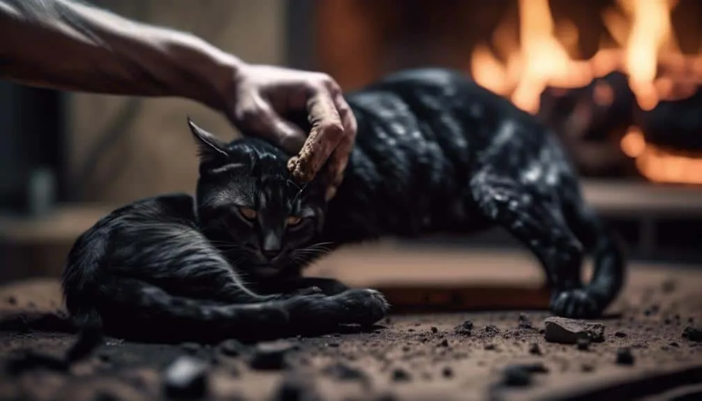 cat burned paw pad