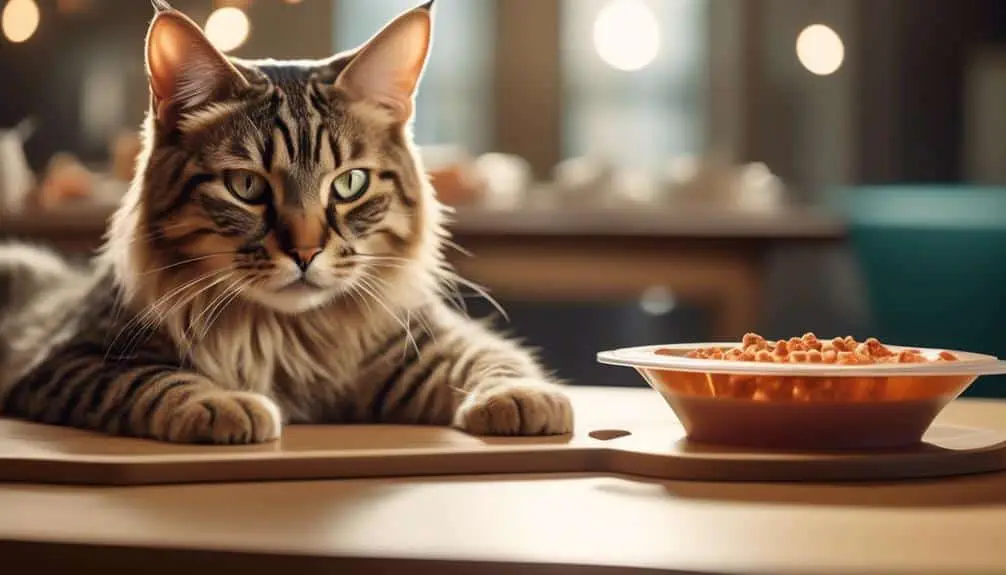 feeding cats with cones