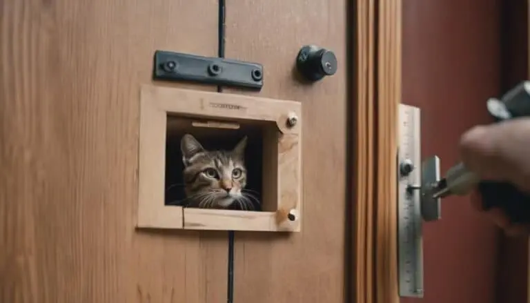 install cat flap door