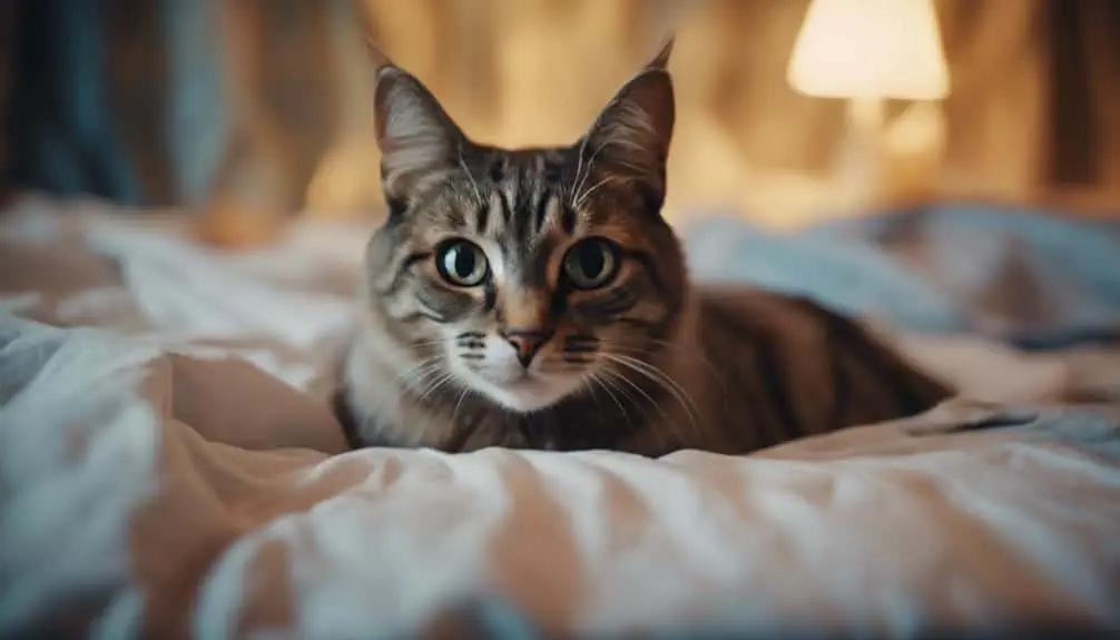 cat peed on owner