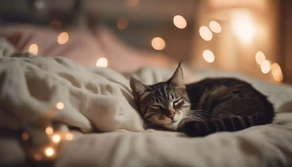 cats sleep at feet